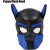 Neoprene Dog Full Face Puppy Mask Removable Pup Hood Halloween Mask