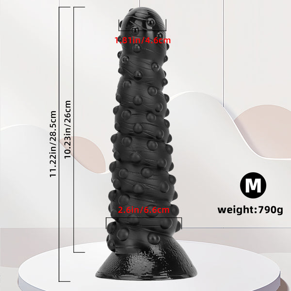 Big Monster Dildo Realistic Black Dildo Anal Dildo Suction Cup Butt Plug Dildos Long Thick Anal Beads Anal Plug Huge Giant Dildo Silicone Large Thick Dildo for Couple Sex