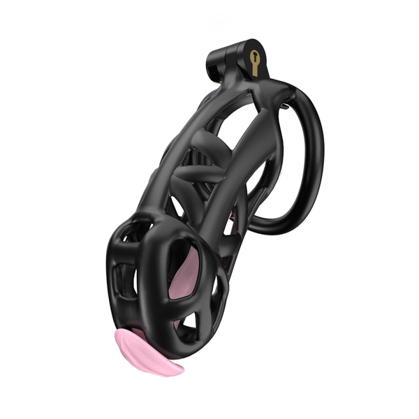 Black chastity belt urethra