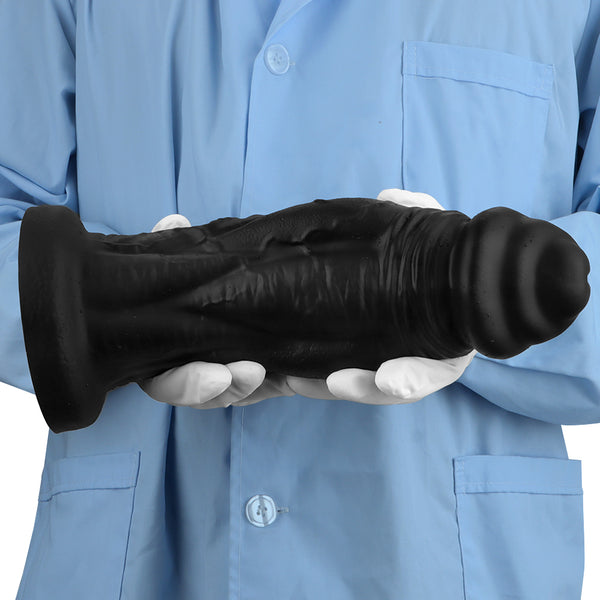 Realistic thick silicone dildo, unisex