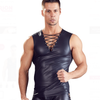 Men's Sexy Leather Sleeveless Top