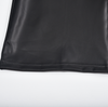 Matte Leather Sleeveless Chic Shirt