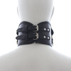 Genuine Leather Slave Posture Collar Bondage Neck Restraint/Unisex Luxury Leather Neck Collar