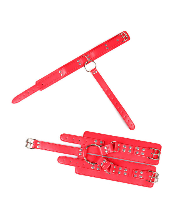 Men Back Handcuffs Harness Adjustable Back Strap for Couple Sex Games Cosplay Costume