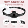 New silicone gag BDSM breathable ball-shaped gag adjustable strap gag