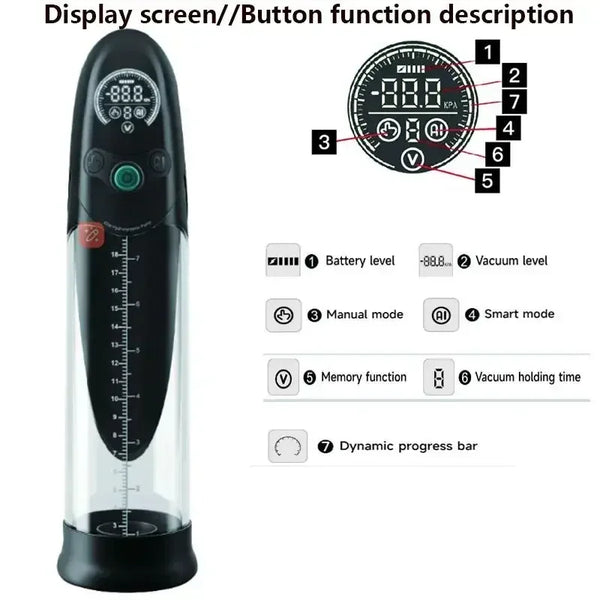 Penis Pump Electric Water Bath Penis Massage Enlarger Enlargement Vacuum Pump Sex Toys for Men Masturbator Penile Bigger Trainer