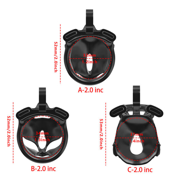 Male chastity cage micro penis device animal shape sissy small cage