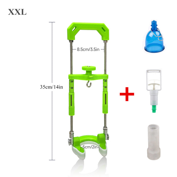Male penis hook stretching traction device bracket extension correction physical training system