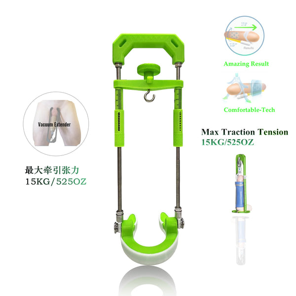 Male penis hook stretching traction device bracket extension correction physical training system