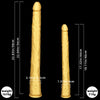 Golden Long Thin Dildo Liquid Silicone