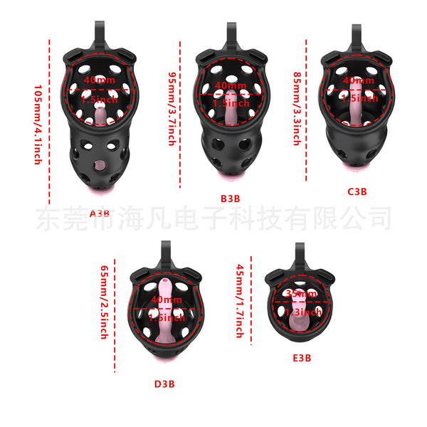 Cobra Chastity Cage BDSM Cage with Ring Size 5 Gay Chastity Device