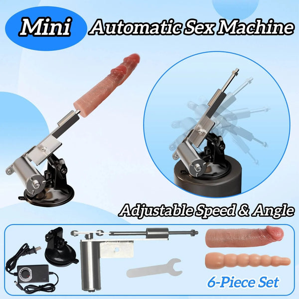 Plug-in electric gun machine, small masturbator with fake penis simulation dildo