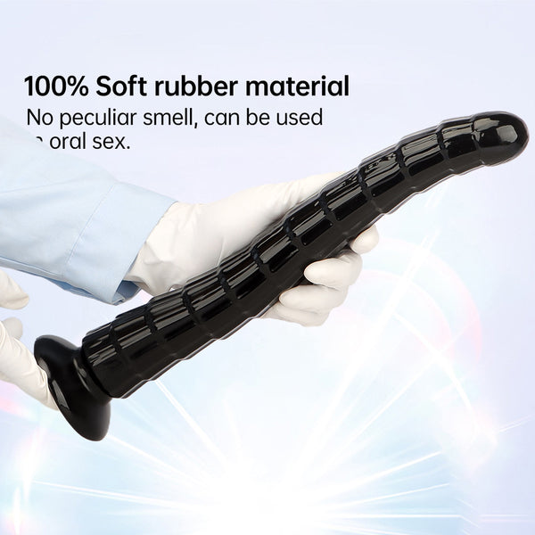 Black scale anal plug for men with super long penis to deeply expand anal whip