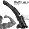 HORSE DILDO ANAL GIANT PVC 18 INCH LONG BLACK