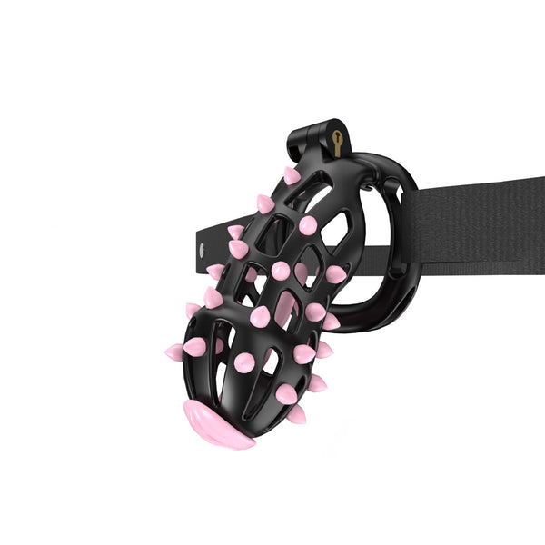 Cobra wearable chastity lock men's cb lock with nails adult fun belt SM catheter