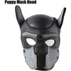 Neoprene Dog Full Face Puppy Mask Removable Pup Hood Halloween Mask