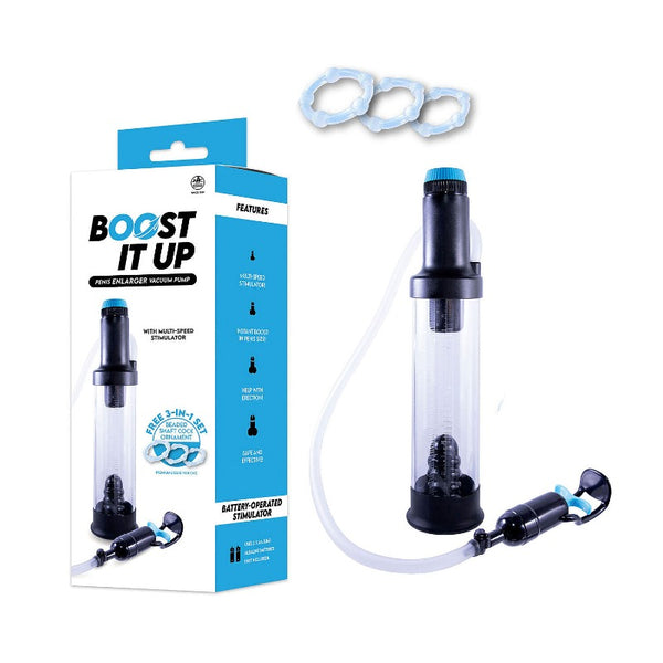 Penis Enlarger Vacuum Pump - Battery Operated Multi Speed Stimulator Vibrating,Stronger Bigger Erections Enlargement Extend Pump, Air Pressure Device
