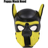 Neoprene Dog Full Face Puppy Mask Removable Pup Hood Halloween Mask