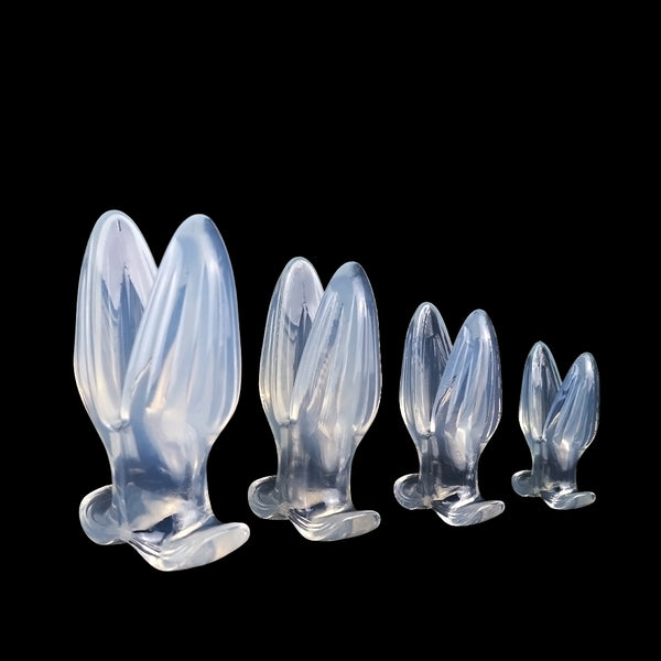 Blue Whale Mouth Anal Sex Toy, Anal Dilator, Prostate Massager with Center Hole