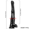 HORSE DILDO ANAL GIANT PVC 18 INCH LONG BLACK