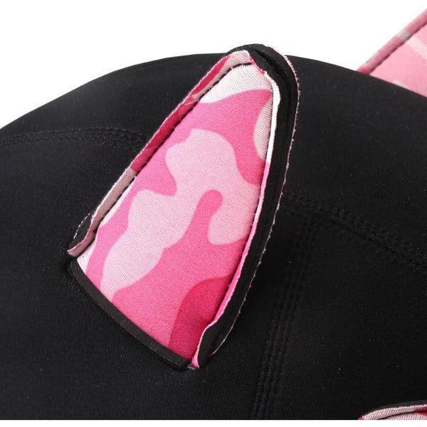 Neoprene Puppy Face Muzzle Dog Removable Full Head Hood Mask With Ears (One Size)