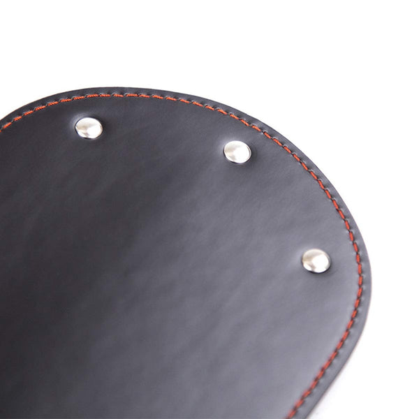 Faux leather spanking paddle for adult stimulation impact sex toys
