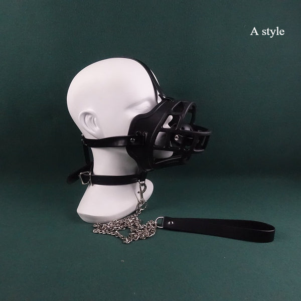 Silicone gag, slave mask gag, suffocation gag set