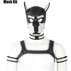 Neoprene Dog Full Face Puppy Mask Removable Pup Hood Halloween Mask