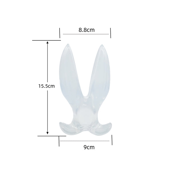 Blue Whale Mouth Anal Sex Toy, Anal Dilator, Prostate Massager with Center Hole