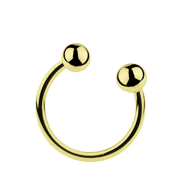 Dual Ball Cock Head Glans Penis Ring Sex Increase Orgasm Men Stainless Steel