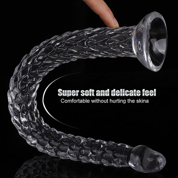 Dragon Scale Tentacle Long Deep Anal Plug Suction Cup Adult Male BDSM