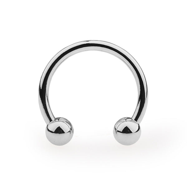 Dual Ball Cock Head Glans Penis Ring Sex Increase Orgasm Men Stainless Steel