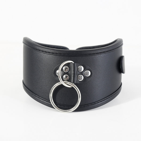 Soft PU leather Leather Bondage Posture Collar neck collar Restraint with leash