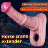 Men Penis Cock Girth Enhancer Dildo Thick Condom Extender Sheath Enlarge Sex Toy