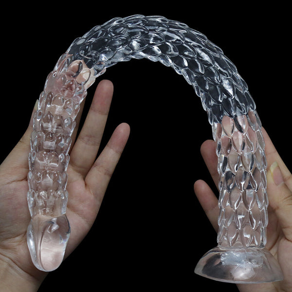 Dragon Scale Tentacle Long Deep Anal Plug Suction Cup Adult Male BDSM