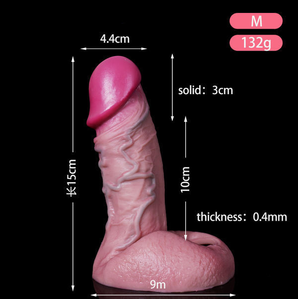 Penis Sheath Male Bigger Sleeve Girth Reusable Condom Extender-Enlarger-Enhancer