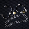 BDSM Alloy HandCuffs Leg Cuffs Fetish Wrist Ankle Restraint Bondage Free Padlock