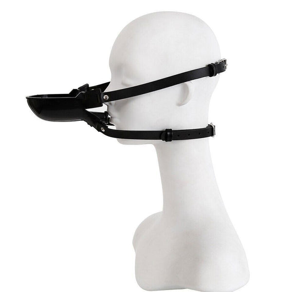 New Funnel Gag Bondage Headband BDSM Funnel Open Mouth Gag Mask