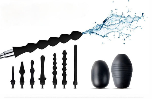 Shower Enema System Vaginal Anal Cleaner Wash Colon Douche Nozzle Cleaning 9"