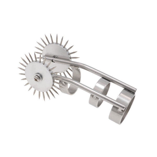 Stainless Steel Pinwheel Spiked Wheels Body Flirting Gear Binding Couple Game