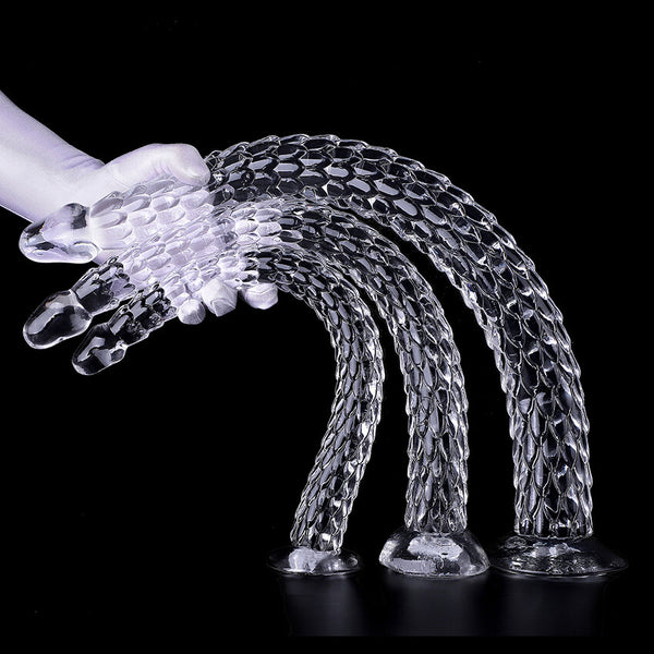 Dragon Scale Tentacle Long Deep Anal Plug Suction Cup Adult Male BDSM