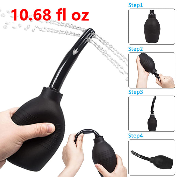 Anal Vaginal Bulb Douche Enema Rectal Colonic Irrigation Syringe Cleaner For Men