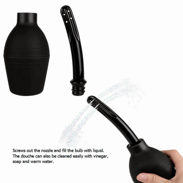 Anal Vaginal Bulb Douche Enema Rectal Colonic Irrigation Syringe Cleaner For Men