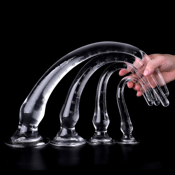 Anal plug dildo long and deep big penis with suction cup