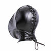 PU Leder Maske Haube Fetisch Slave Restraint Kopf Maske Haube Slave Bondage