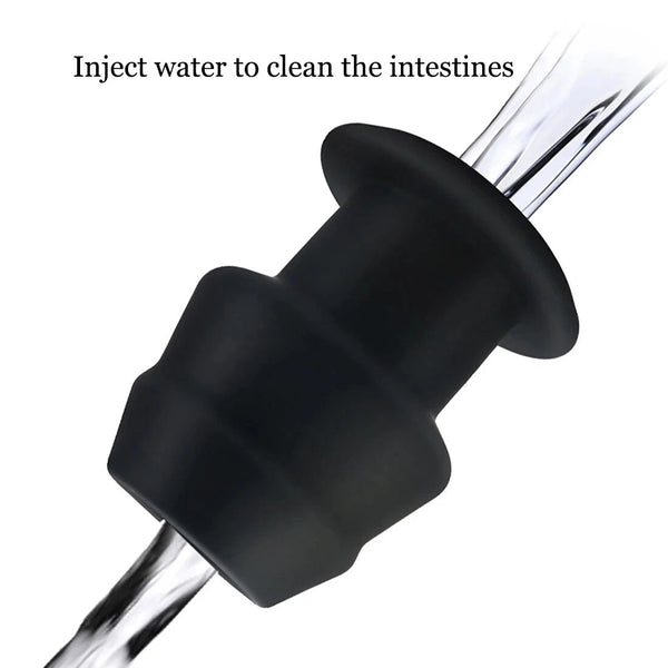 Male Hollow Plug Anal Cleaner Spreader Dilator Enemas Tunnel Speculum Expander