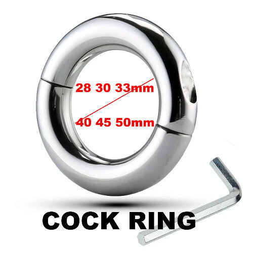 Metal Male Cockring Clamp Chastity Cage Screw Penis Ring Bondage Dick Stretcher