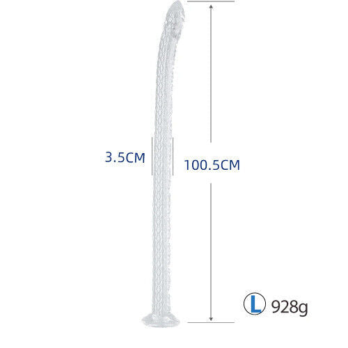 Dildo Soft Anal Plug Clear Anus Massager Suction Cup