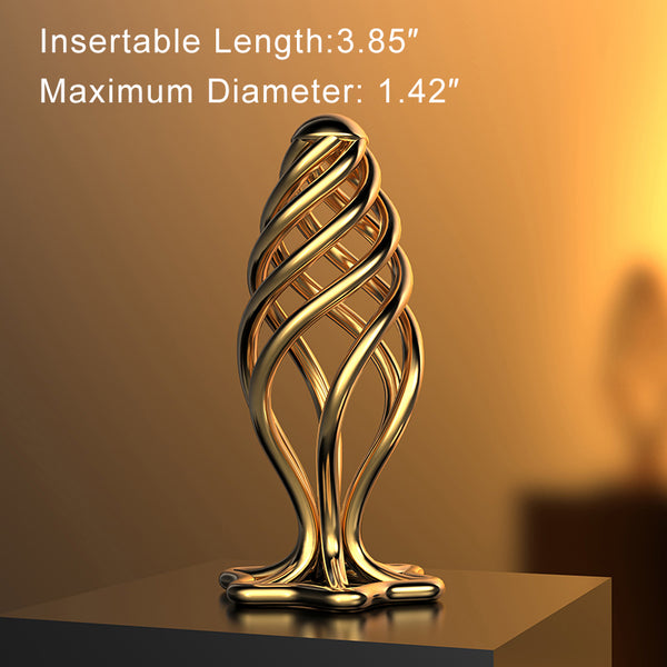 Sevanda Pinecone Hollow Spiral Anal Plug for Unisex Uses