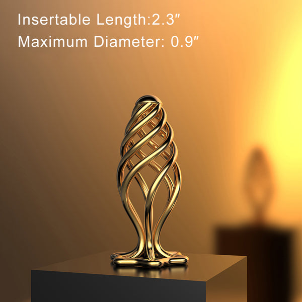 Sevanda Pinecone Hollow Spiral Anal Plug for Unisex Uses